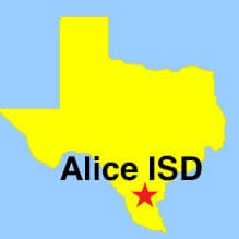 Alice ISD Loction Map Image