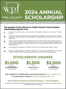 Image of flyer to click to download pdf about the scholarship program