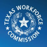 State Seal of the Texas Worforce Commisoisn, Field of Blue. white star in the middle