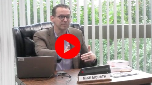 Thumbnail, picture of Texas Education Commissioner Mike Morath, click to view video, starts at beginning