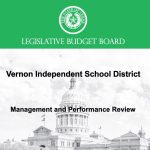 Cover page, LBB School Performance Report, Vernon ISD - Caption Click image above to view/download report