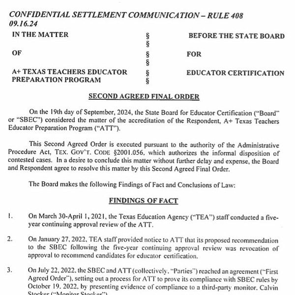 Thumbnail image. settlement agreement