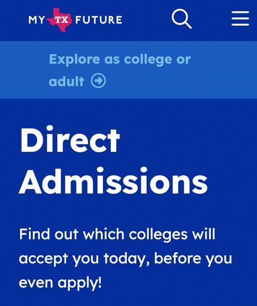 Image: Cover - Direct Admissions