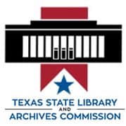 Texas State Library and Archives Commission logo - square