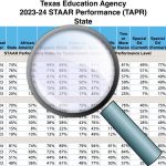 Illustration: Magnifying glass on top of sample TAPR page