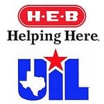 Image: Combined thumbnail logos of H-E-B grocery chain and UIL