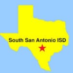 Image: Outline map - showing location of South San Antonio ISD