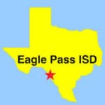 image: texas map with red star showing location of Eagle Pass ISD