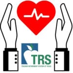 Clip art: TRS and helping hands, with heart.