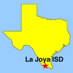 Map depicting South Texas location of La Joya ISD