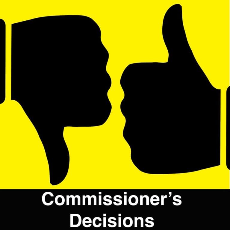 Clip art: Thumbs Art & Thumbs Down: Commissioner's Decisions