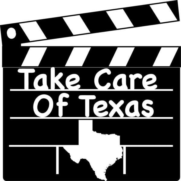 Clip art: Take Care of Texas, film clapboard