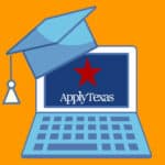 ApplyTexas logo on laptop image screen