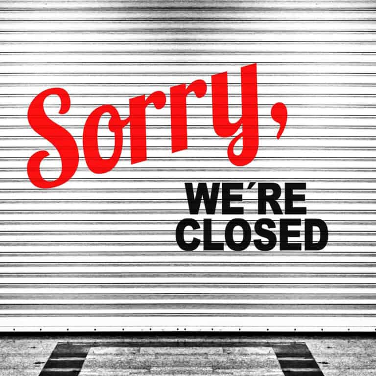 Clip Art - Sorry, We're Closed