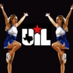 Clip art - UIL logo with cheerleaders