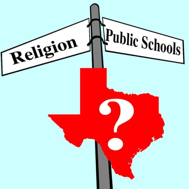 Image: Texas & Public Schools, with question mark