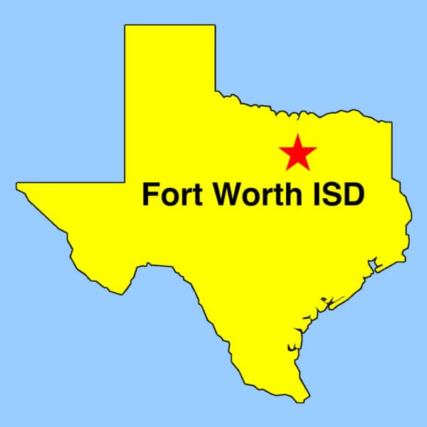Clip Art - Map showing location of Fort Worth ISD