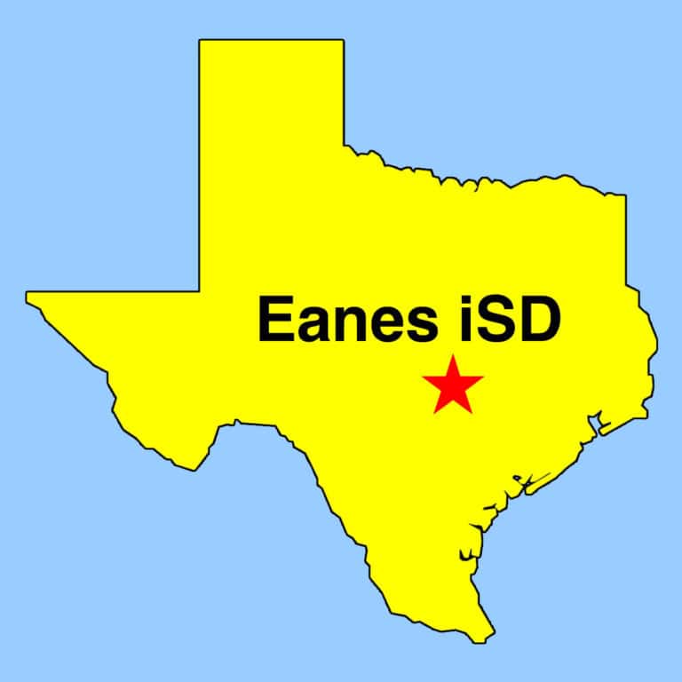 Image: Location map of Eanes ISD near austin