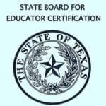 Image: State Board for Educator Certification with state of Texas logo