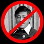 Thumbnail image: Cesar Chavez with crossing sign "no" symbol overlaid
