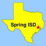 Outline map showing location of Spring ISD in Houston area