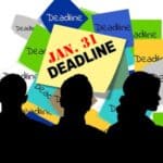 Clip Art illustrating "an. 31 Deadline"J