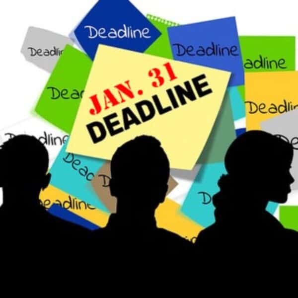 Clip Art illustrating "an. 31 Deadline"J